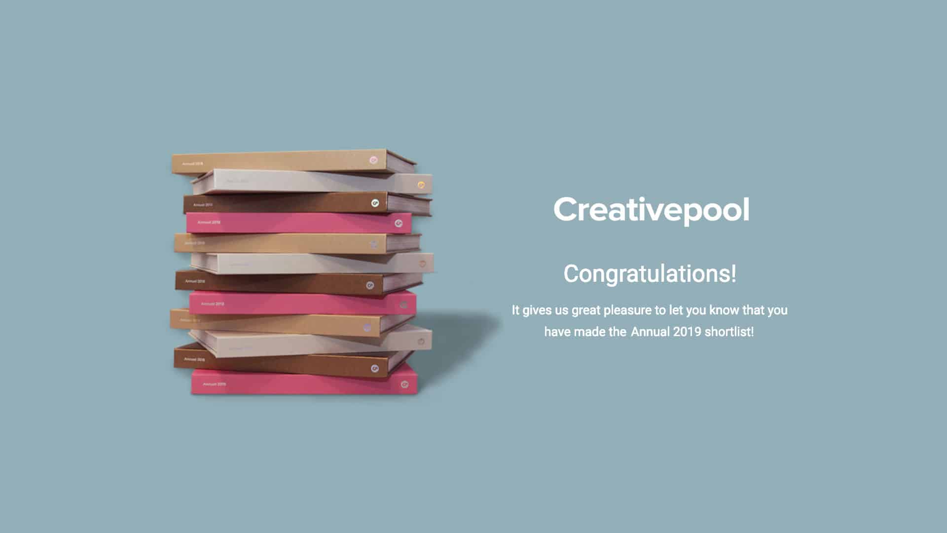Image showing of the Creativepool nomination